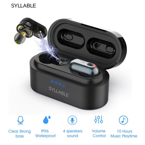 SYLLABLE-auriculares-inal-mbricos-S101-QCC3020-dispositivo-de-audio-con-chip-de-graves-control-de-volumen